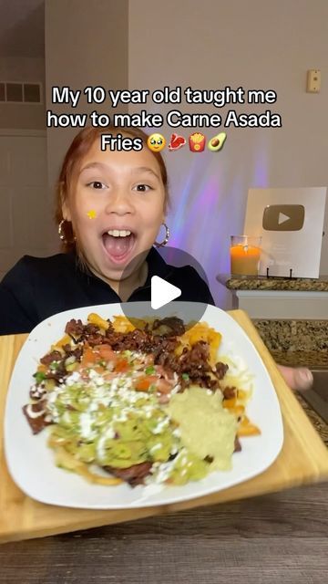 Chelcie Lannom on Instagram: "My 10 year old insisted she learn how to make Carne Asada Fries for me 🥹 she was sooo excited lol. We used our FAV olive oil 🫒 @bonodisiciliausa 🥹💕 because cooking together is #betterwithbono #easyrecipes #viralrecipes #carneasada #carneasadafries #instagramreels #instafood #instareels #foodie #food #foodreels #foodexplorer" Carne Asada Fries, Cooking Together, Carne Asada, Foodie Food, Olive Oil, Year Old, Easy Meals, 10 Things, Instagram