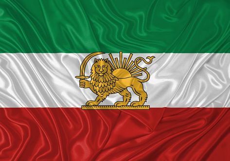 Lion And Sun, Iran, Lion, Flag, Sun