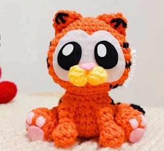 PATRONES AMIGURUMI GRATIS: PATRON GRATIS GARFIELD AMIGURUMI 69767 🐱 Garfield Crochet Pattern, Amigurumi, Crochet Patterns, Purse, Internet, Crochet, Pattern