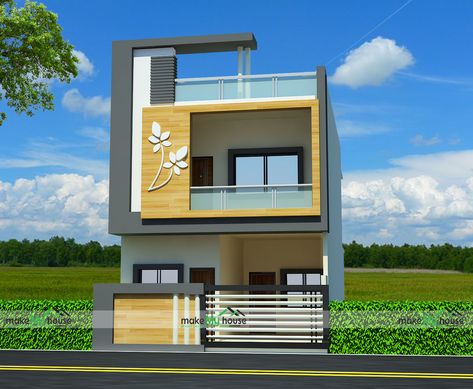 What are the most creative homes built in a 20 *50 (1000 square feet) area? 1000 Sq Ft House Design, 1000 Sq Ft House Plans, 1000 Sq Ft House, West Facing House, Front Elevation Design, 1000 Sq Ft, House Outer Design, Small House Elevation, Small House Front Design