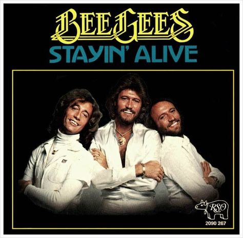 Staying Alive The Bee Gees Disco Songs, The Bee Gees, Robin Gibb, Saturday Night Fever, Barry Gibb, Disco Music, Night Fever, Music Album Covers, Sweet Home Alabama