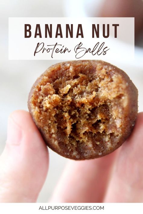 Made with mashed banana, almond butter and coconut flour, these 3 ingredient protein balls are chewy and dense, easy to make, and packed with nutrient-dense ingredients that make this a perfect healthy snack fit for one! If you like bananas and peanut butter together, then this banana and almond butter duo is a potent combo that makes the best kind of protein balls ever! #proteinballs #proteinrecipes #proteinsnacks #bananadesserts Protein Banana Balls, Banana Protein Balls Healthy, Banana Oatmeal Protein Balls, Protein Balls With Applesauce, Healthy Snacks With Almond Butter, Banana Nut Protein Balls, Nut Butter Protein Balls, Protein Truffle Balls, Peanut Butter Banana Balls