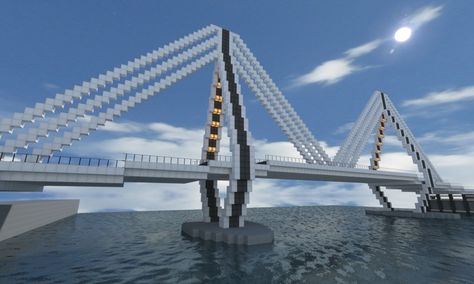 Minecraft Modern Bridges | guntana bridge 8 guntana bridge 8 diamonds Minecraft Skyscraper, Minecraft Car, Minecraft Modern City, Modern Minecraft Houses, Case Minecraft, Minecraft City Buildings, Rumah Minecraft Sederhana, Minecraft Mansion, Modern Skyscrapers