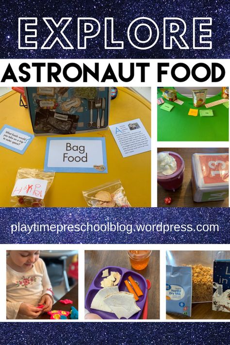 activities for children to learn about eating food in space Space Theme Cooking Activities, Astronaut Training Activities For Kids, Astronaut Food For Kids, Astronaut Training For Kids, Space Food For Kids, Space Snacks For Kids, Astronaut Activities, Astronaut Ice Cream, Space Snacks