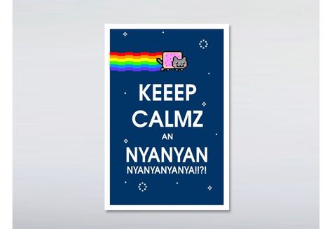 Nyannyannyannyan Cat Website, Nyan Nyan, Silly Songs, Pop Tart, Geek Crafts, Nyan Cat, Cat Poster, Stuffed Animal Cat, Internet Memes