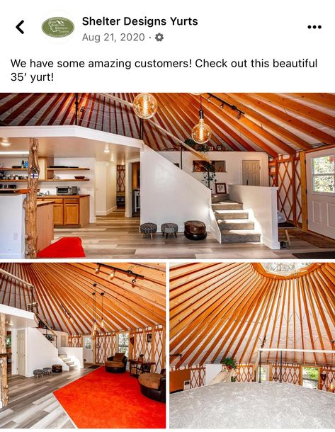 Yurt Loft Ideas, Yurt Homestead, Yurt Living Interior Design, Yurt Loft, Yurt Village, Yurt House, Yurt Design, Yurt Ideas, Yurt Interior