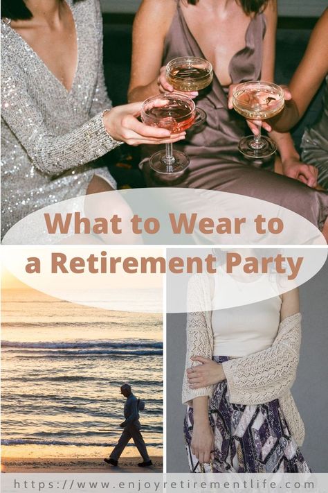 Deciding What to Wear to a Retirement Party Can Be a Headache! Stress No More. Read Our Easy Guide to All the Different Dress Codes. Be the Best Dressed Guest! Cocktail Party Attire, Retirement Party Themes, Party Dress Codes, Cocktail Attire, Retirement Party, Different Dresses, Retirement Parties, Best Dressed, Guest Outfit