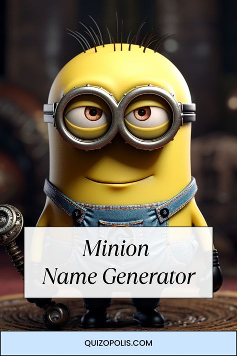 Banana-tastic Names Await! 🍌✨ Try our Minion Name Generator for instant laughs and adorable monikers! Minion Banana, Name Generator, Despicable Me, Generators, Minion, Quick Saves, Minions