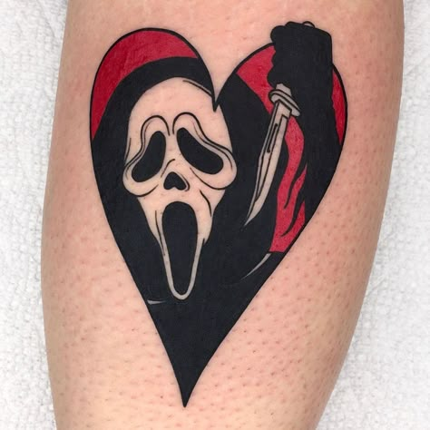 Scream Tattoos, Ghost Face Tattoo, Screaming Face, Movie Tattoo, Movie Tattoos, Wicked Tattoos, Scary Tattoos, Creepy Tattoos, Spooky Tattoos