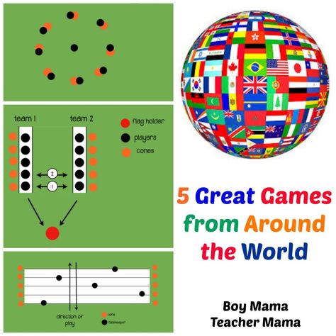 5 Great Games from Around the World- what a cool way to globalize learning in school or in play! Games From Around The World, Games Around The World, Around The World Physical Activities, Games From Around The World For Kids, World Culture Activities For Kids, Board Games From Around The World, World Nomad Games, Geek House, Around The World Games