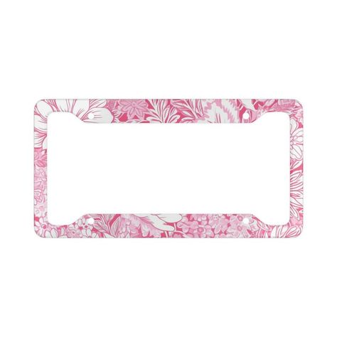 Cute License Plate Frame, Beachy Car, License Plate Ideas, Car Keychain Ideas, Car Vibes, Acrylic Monogram, Custom License Plate Frames, Girly Car Accessories, Car Things