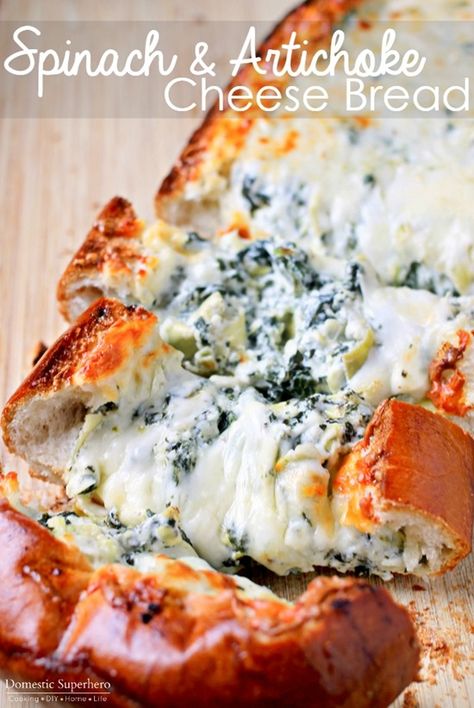 Best Game Day Snacks - My Kitchen Craze Stuffed Bread, Diy Easy Recipes, Ranch Dip, Easy Meal Plans, Game Day Snacks, Spinach Artichoke, Favorite Appetizers, Cheese Bread, Jambalaya