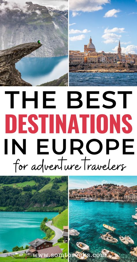 Looking for travel destinations in Europe where you can experience epic adventures? This travel guide will guide you to five perfect European destinations for adventure lovers. From kayaking to snorkeling, these destinations offer the best activities for people who love adventure. Dive in and discover the best places in Europe for your next getaway. Sea Life Creatures, Best Places In Europe, Visit Switzerland, Vacation Activities, Walking Holiday, Europe Itineraries, European Destination, Adventure Holiday, Italy Holidays