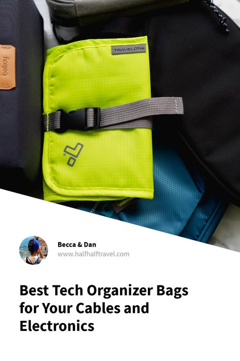 Keep all of your tech products organized by finding the perfect small pouch and bag. Let's explore some options for storing the various cords, cables and small electronics you bring with you while traveling. Tech Organizer, Travel Utensils, Tech Organization, Tech Pouch, Tech Bag, Travel Comfort, Tech Products, Small Notebook, Small Pouch