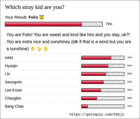 Results: Which stray kid are you? What Stray Kids Member Are You, Jeongin Is That Type Of Boyfriend, Which Stray Kids Member Are You, Stray Kids Quizzes, Skz Quiz, Quizzes For Kids, Take A Quiz, Types Of Boyfriends, Online Quizzes