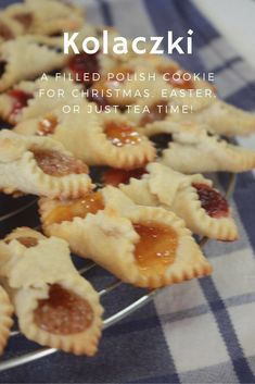 Kolaczki Cookies Recipe, Polish Cookies, Kolache Recipe, Easter Fruit, Polish Desserts, Filled Cookies, Breakfast Pastries, Cookie Tray, Fruit Jam