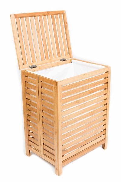 Ditch Your Old Laundry Hamper for These Stylish Picks Laundry Sorter Hamper, Laundry Basket With Lid, Laundry Hamper With Lid, Yellow Bamboo, Laundry Hampers, Laundry Sorter, Basket With Lid, Clothes Hamper, Hamper Basket