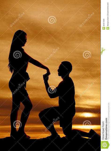 For my Husband I will marry a nice guy! Man Proposing, Woman Silhouette, My Husband, A Good Man, Stock Images Free, Bucket List, Hold On, Photo Image, Stock Photos