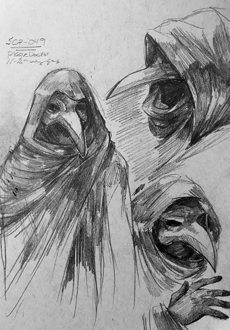 Doctor Drawing, Scp 049, Art Tools Drawing, Easy Drawings Sketches, Plague Doctor, Hand Art Drawing, Book Art Drawings, Digital Art Tutorial, Drawing Reference Poses