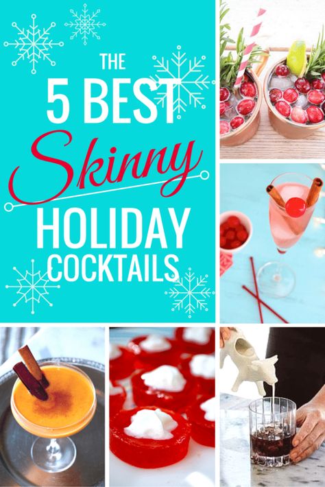 Drinks Low Calorie, Low Calorie Christmas, Holiday Drink Recipes, Holiday Cocktail Recipes, Healthy Cocktail Recipes, Low Calorie Cocktails, Healthy Cocktails, Holiday Drink, Festive Cocktails