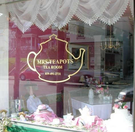 4. Mrs. Teapots Tea Room - 339 Fairfield Ave. Bellevue, KY 41073 Tea Room Business Ideas, How To Open A Tea Room, Tea Room Interior Design, Tea House Aesthetic, Tea Shop Interior Design, Tea Room Aesthetic, Tea Shop Aesthetic, Mrs Teapot, Tea House Interior