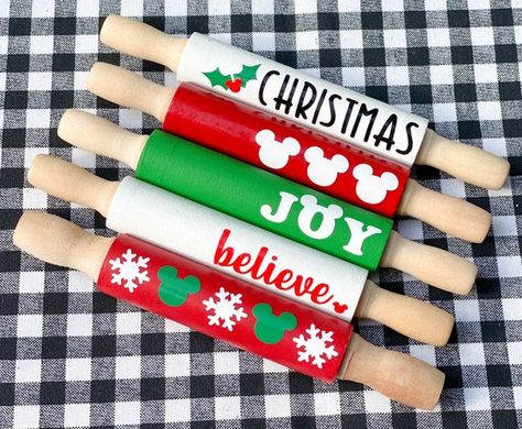 Mickey Decorations, Wooden Rolling Pin, Towel Ladder, Christmas Tray, Disney Etsy, Hot Cocoa Bar, Rolling Pins, Cocoa Bar, Tiered Trays