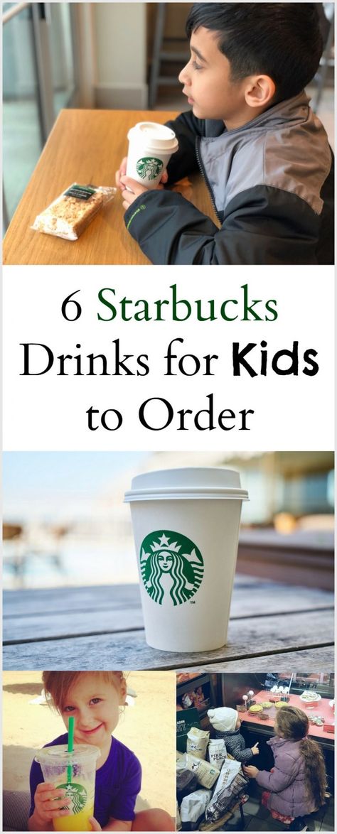 6 Starbucks Drinks for Kids to Try 5 Starbucks Drinks, Starbucks Drinks For Kids, Drinks For Kids, Healthy Starbucks Drinks, Winter Drink, Starbucks Secret Menu Drinks, Starbucks Menu, Healthy Starbucks, Starbucks Barista