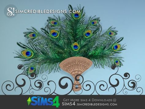 Ts4 Mods, Wall Fan, Sims 4 Expansions, Feather Decor, Goth Beauty, Sims 1, Sims 4 Build, Painted Floors, Ts4 Cc