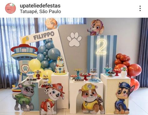 Paw Patrol Birthday Cake, Marshall Paw Patrol, Toy Story Birthday Party, Birthday Party Theme Decorations, Paw Patrol Party, Paw Patrol Birthday, Toy Story Birthday, Boy Party, 4th Birthday