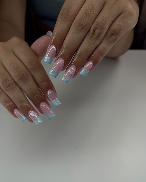 Ocean blue 🩵 Frank Ocean Blue Hair, Frank Ocean Light Blue Aesthetic, Frank Ocean Nails, Blond Aesthetic Frank Ocean, Frank Ocean Swim Good, Blond By Frank Ocean, Blue Ocean, Nail Inspo, Nails