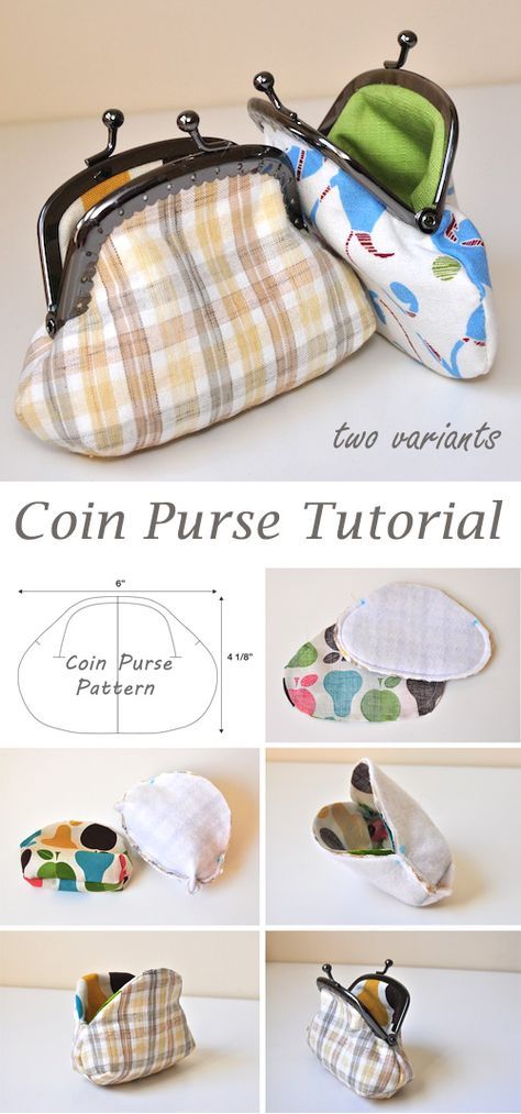 Diy Coin Purse, Coin Purse Pattern, Coin Purse Tutorial, Tutorial Sewing, Sac Diy, Purse Tutorial, Frame Purse, Bag Sewing, Sewing Purses