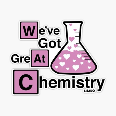 Science Of Love, The Science, Chemistry, Sticker Design, Of Love, Vinyl Sticker, Science, For Sale, Sticker Designs