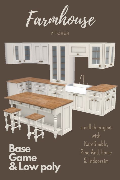 Furniture Sims 4 Cc Kitchen, Counters Cc Sims 4, Sims 4 Cc Kitchen Cabinets Patreon, Farmhouse Sink Sims 4 Cc, Sims Cc Farmhouse, Sims 4 Cc Cottage House, Sims 4 Housing Cc, Ts4 Kitchen Counters, Ts4 Farmhouse Cc