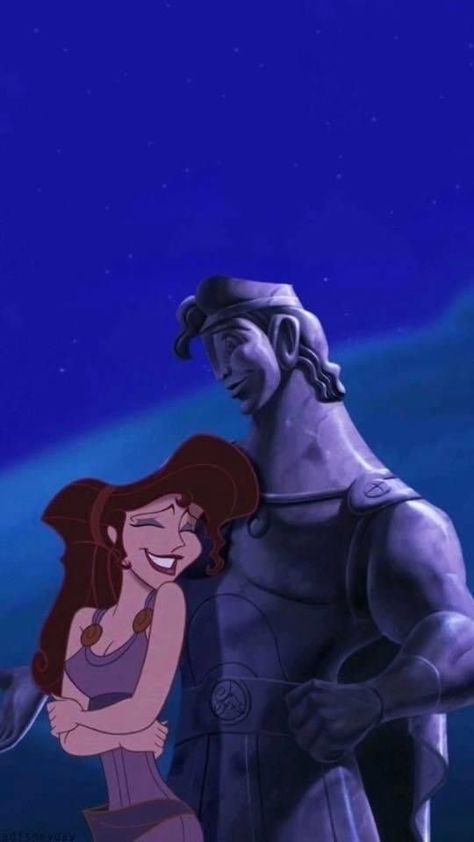 Hercules Characters, Hercules And Meg, Hercules Megara, Disney Scenes, Megara Disney, Hercules 1997, Hercules Disney, Disney Romance, Disney Silhouettes