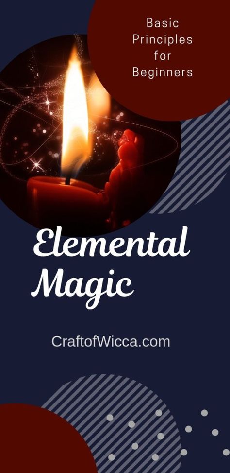 This article will give the basic principles of elemental magic for beginners. It lists key symbolism of the elements and ingredients for a successful spell. #wicca #elemental #magick Elemental Witchcraft, Elemental Magick, Elemental Witch, Elemental Magic Witchcraft, A History Of Magic, Black Magick, Elemental Powers, Elemental Magic, Personal Energy