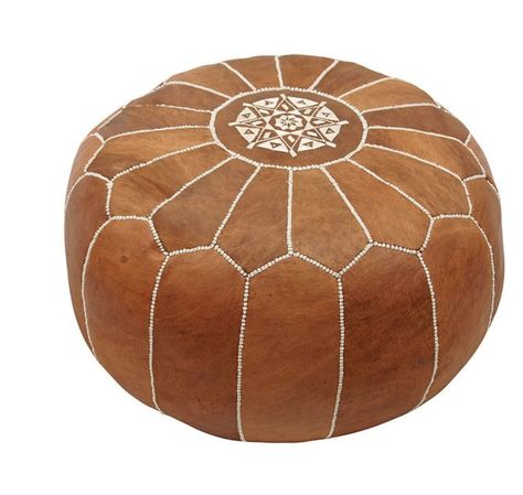 Moroccan Decor Living Room, Nuloom Rugs, Leather Pouf Ottoman, Moroccan Leather Pouf, Casual Seating, White Upholstery, Cube Ottoman, Moroccan Leather, Storage Footstool