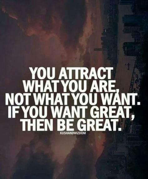 You are what you attract. Greatness attracts greatness. Be Great, Superwholock, Quotable Quotes, Good Advice, Real People, The Words, Great Quotes, Positive Thinking, Mantra