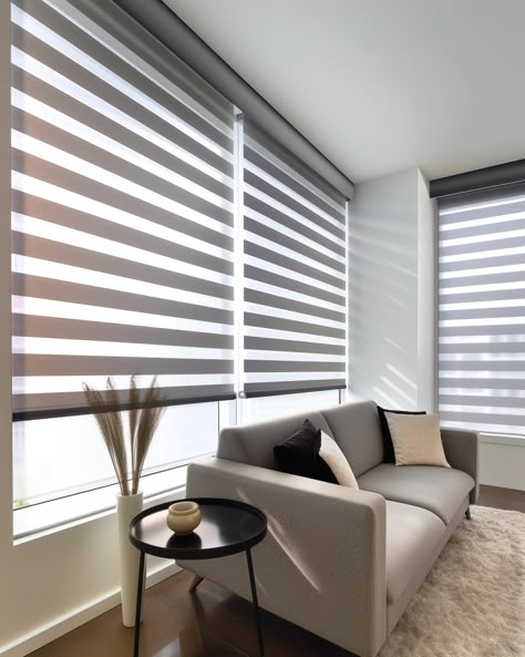 Modern roman blinds