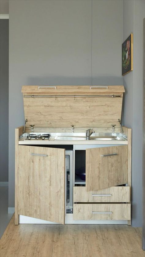 Small Kitchen Units, Compact Kitchen Design, Desain Pantry, Portable Kitchen, Kitchen Design Plans, Compact Kitchen, Mini Kitchen, Modern Kitchen Design Luxury, Kitchen Units