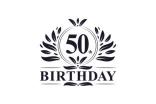 50th Birthday celebration, luxury 50 years Birthday logo design. You will receive this design in the following formats: – AI... Birthday Logo Design, 50 Years Birthday, 2023 Printable, Birthday Logo, 5 Year Anniversary, 5th Anniversary, 25th Birthday, Logo Design Creative, Creative Logo