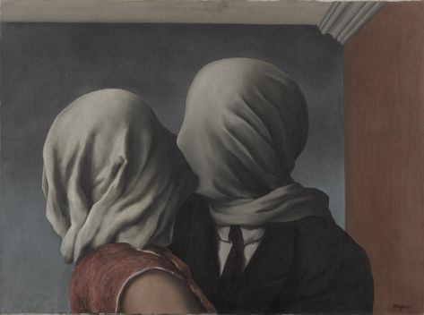 Love is blind…and suffocating? Rene Magritte The Lovers, Milton Santos, Magritte Art, Jan Van Eyck, René Magritte, Modern Pictures, Max Ernst, Fyodor Dostoyevsky, 15 August