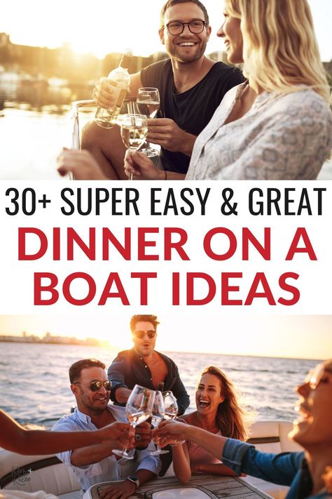 You can plan out a great dinner without a lot of money or prep time! We outline the best dinner on a boat recipes perfect for tonight! Snacks For Boating, Best Meat To Grill, Dinner On A Boat, Boat Meals, Pontoon Boat Party, Boat Recipes, Boat Snacks, Pontoon Boat Accessories, Great Loop