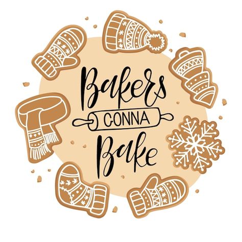 Baking Quotes, Christmas Gingerbread Cookies, Bakers Gonna Bake, Poster Christmas, Logo Poster, Calligraphy Lettering, Calligraphy Letters, Hand Written, Christmas Gingerbread