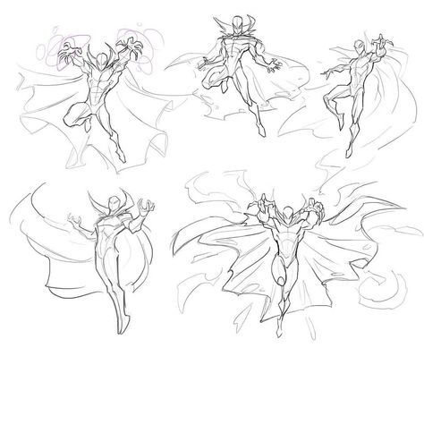 Cape Action Pose, Comic Cover Composition, Spell Casting Pose Reference Drawing, Flying Poses Reference Male, Dynamic Hero Poses, Hand Stretched Out Reference, Casting Magic Pose Reference Drawing, Action Poses Magic, Superhero Pose Reference Female Flying