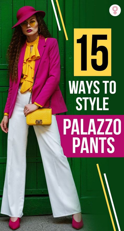 woman in palazzo pants. fashionable woman posing in white palazzo pants. How To Style Palazzo Pants Classy, Dressy Palazzo Pants Outfit Wedding, How To Style A Palazzo Pants, Style Palazzo Pants Outfit, Outfits With Palazzo Pants, How To Style Pallazo Pants, Styling Palazzo Pants Outfit, Pallazo Pants Outfit Ideas Casual, How To Wear Palazzo Pants Outfits Casual