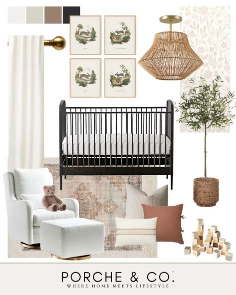 Larkin Black Metal Crib curated on LTK Iron Crib Nursery, Black Metal Crib, Black Crib Nursery, Iron Crib, Black Crib, Metal Crib, Black Nursery, Traditional Nursery, Classic Nursery