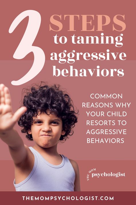 We've all been there. Your child gets frustrated and the next thing you know, you're being hit in the face or slapped on the leg (or pushed, kicked, pinched, etc). Common reasons why your child resorts to aggressive behaviors and the 3 steps you can take to help tame those aggressive behaviors. #aggressivebehavior #parenting #tantrums #parentingtips #tantrumtips #aggression #toddlerhood #toddlers #toddlertips #tamingtantrums Aggressive Behavior, Sibling Rivalry, Clinical Psychologist, Simple Prints, Positive Parenting, Psychologist, Parenting Hacks, The 3, The Face