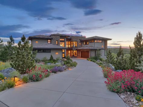 Natural Mountain, White Oak Hardwood Floors, Linear Fireplace, Custom Chandelier, Colorado Homes, Marble Fireplaces, Ceiling Windows, Custom Lighting, Walk In Pantry