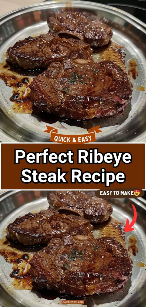 Ingredients: 2 ribeye steaks (about 1 inch thick) 2 tablespoons olive oil Salt and black pepper to taste 3 cloves garlic, minced 2 tablespoons unsalted Air Fryer Steak Recipes Ribeye, Easy Ribeye Steak Recipes, Air Fryer Ribeye Steak Medium Rare, Air Fryer Ribeye Steak Medium, Ribeye Steak Recipes Oven, Best Ribeye Steak Marinade, Fried Ribeye Steak, Ribeye Steak Marinade, Air Fryer Ribeye Steak