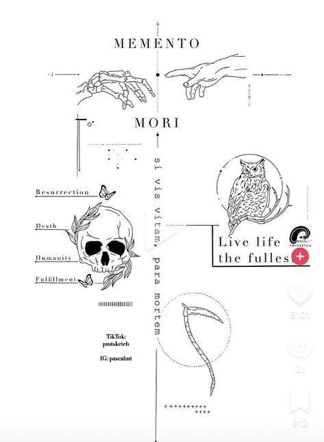 Vertical Tattoo Design, Momento Mori Tattoo, Vertical Tattoo, Geometric Line Tattoo, Unique Tattoos For Men, Phrase Tattoos, Taurus Tattoos, One Piece Tattoos, Quality Tattoo